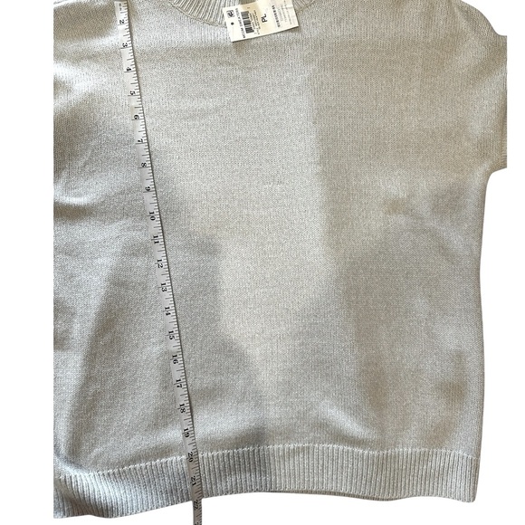 Style & Co Petite Sweater PL Silver Heather NWT - Picture 5 of 7